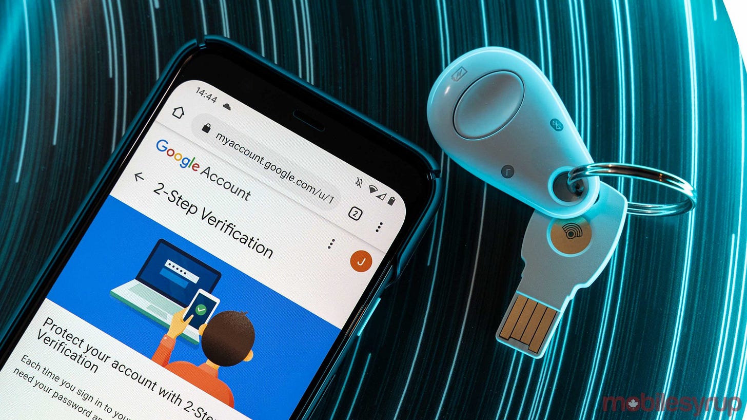 Como usar uma chave de segurança para sua conta do Google