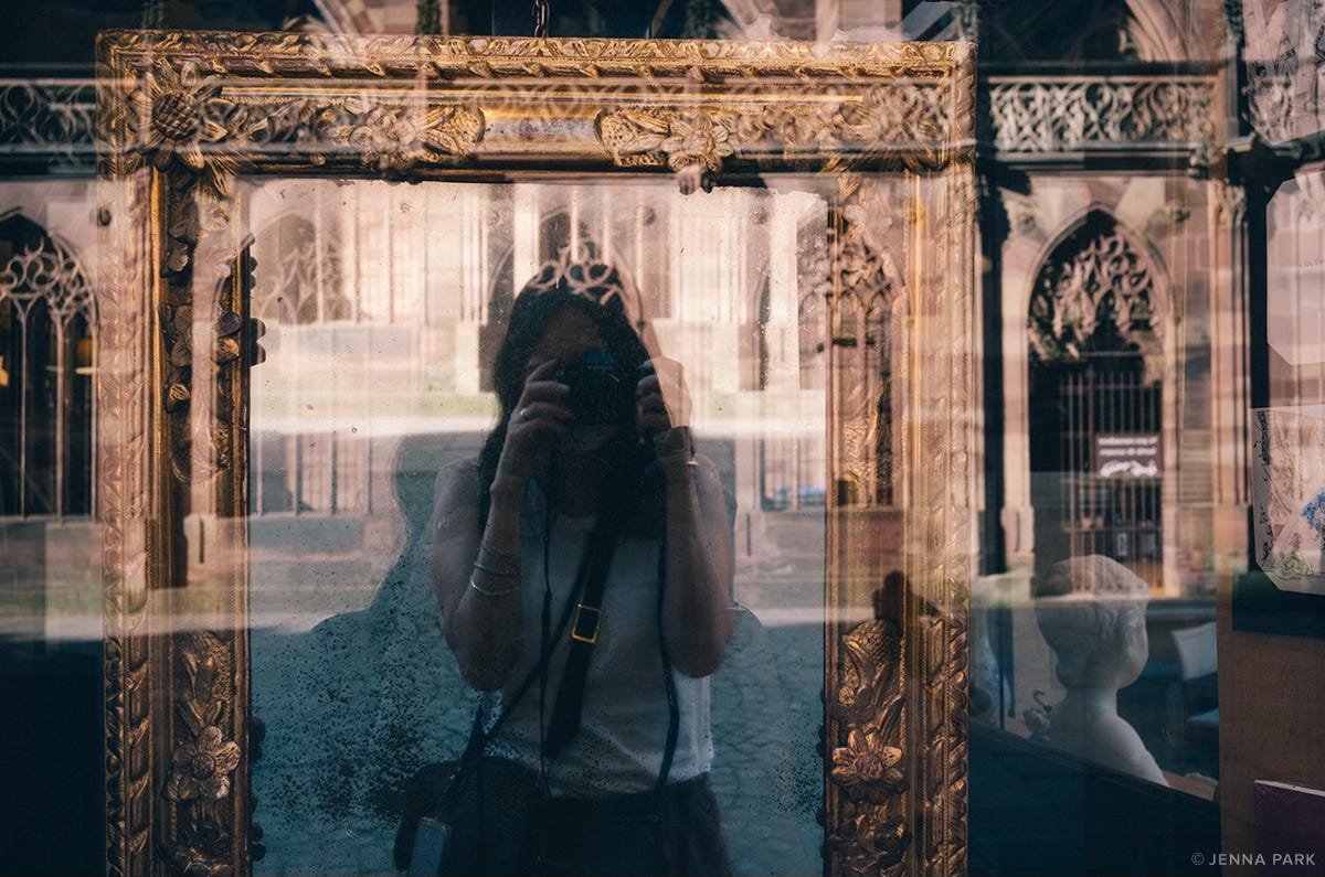reflection selfie