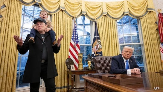 Watch: With Son X On Shoulder, Elon Musk Defends DOGE's Work In White House  Debut