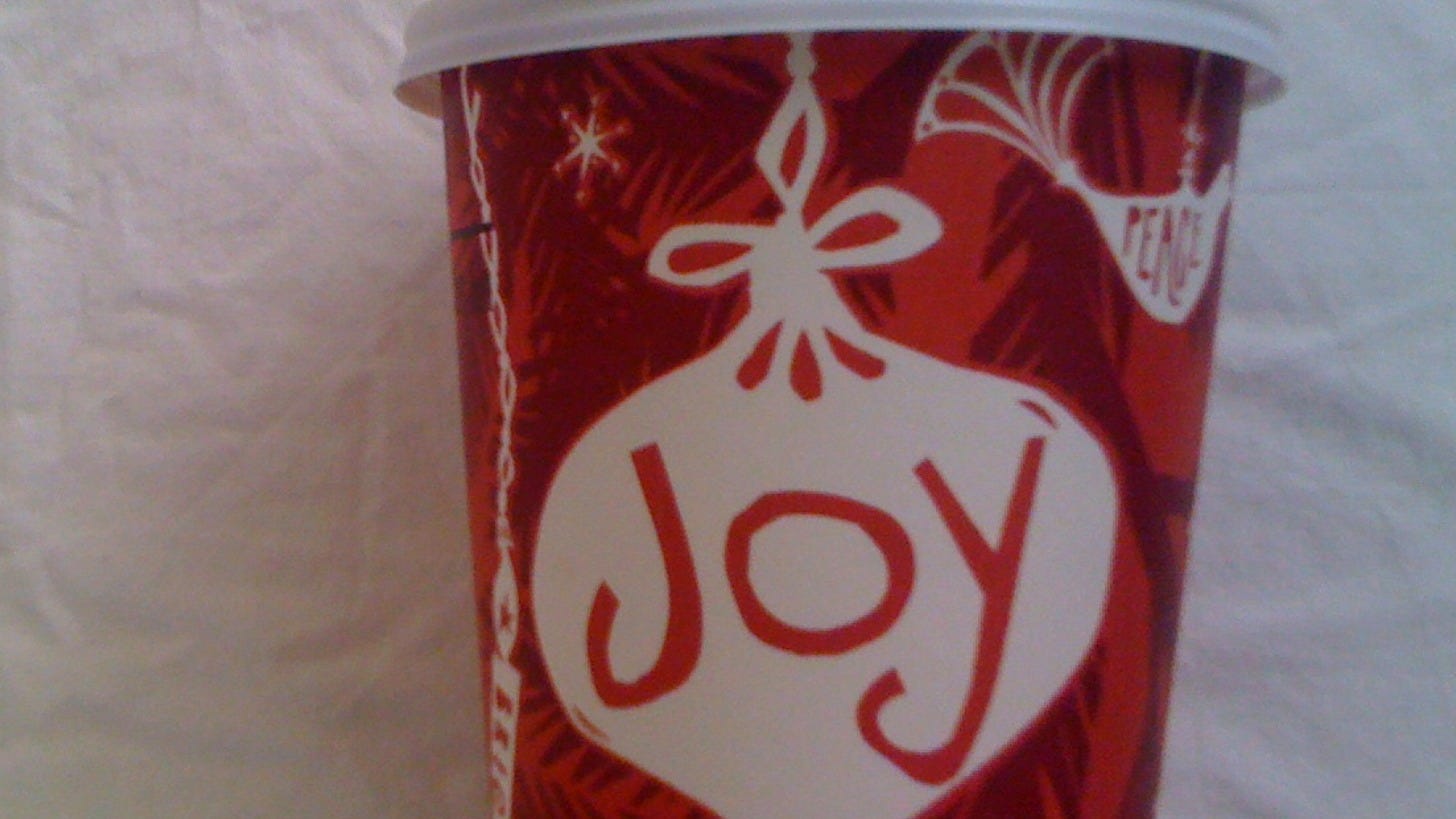 A Starbucks red holiday cup from 2009. The 2026 design hasn't been revealed yet. Image: israelavila via Wikimedia Commons