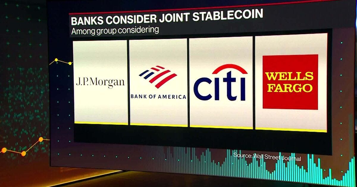 Watch Banks Considering A Role in Stablecoin - Bloomberg