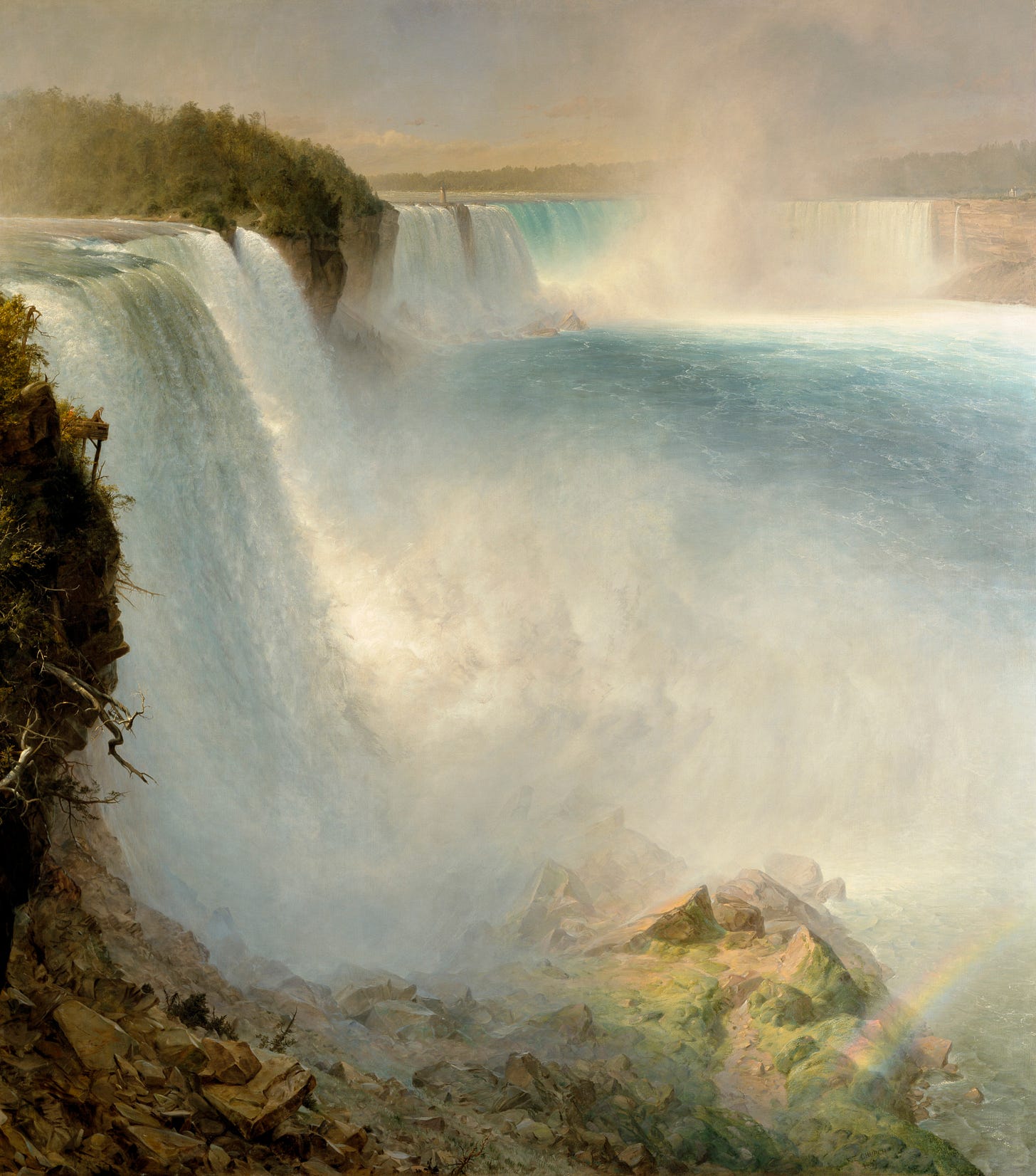 Niagara Falls, from the American Side by Frederic Edwin Church (1826 - 1900), National Galleries of Scotland Niagara Falls, from the American Side by Frederic Edwin Church (1826 - 1900), National Galleries of Scotland