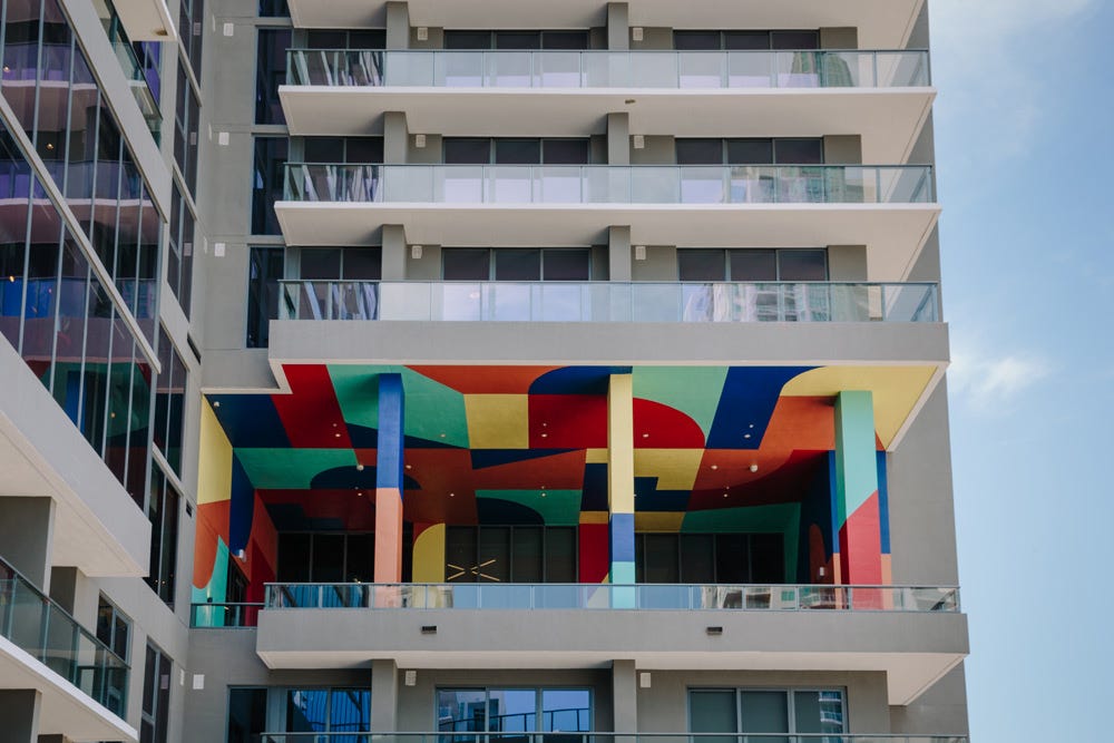  Eltono mural painting in Miami, Florida