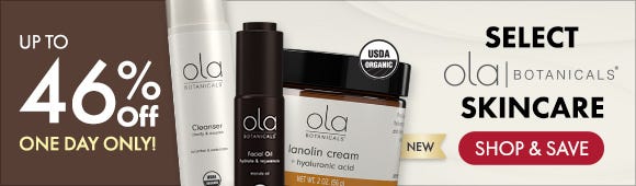 Get up to 46% Off on Select Ola Botanicals® Skincare