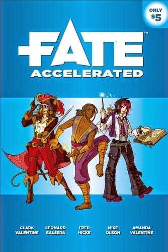 Cover of Fate Accelerated and The Veil ttrpgs