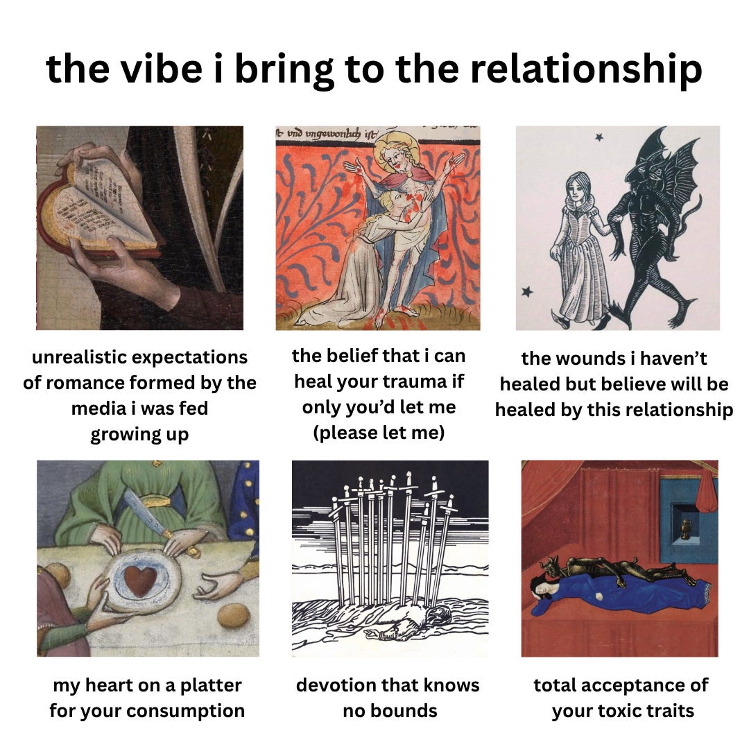 the vibe i bring to the relationship - by Margeaux Feldman, image size:1080x1080
