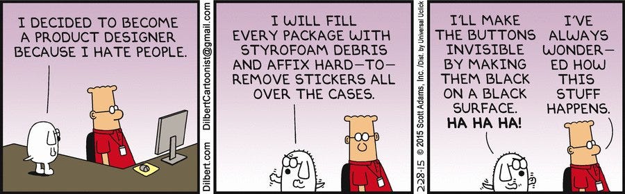 Dilbert Product Design Stories #product #prodmgmt Dilbert Product Design Stories #product #prodmgmt