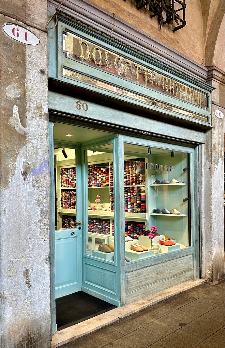 Velvet Venetian slippers
