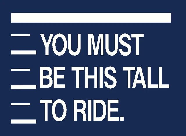 you must be this tall to ride sign novelty Funny T Shirt Gift for Him Her