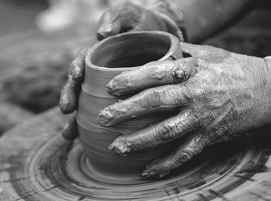 Shaping clay Photograph by Prerna Jain | Pixels