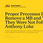 Proper Processes Exist to Remove a MB and YDPT, They Were Not Followed: Anthony Loke
