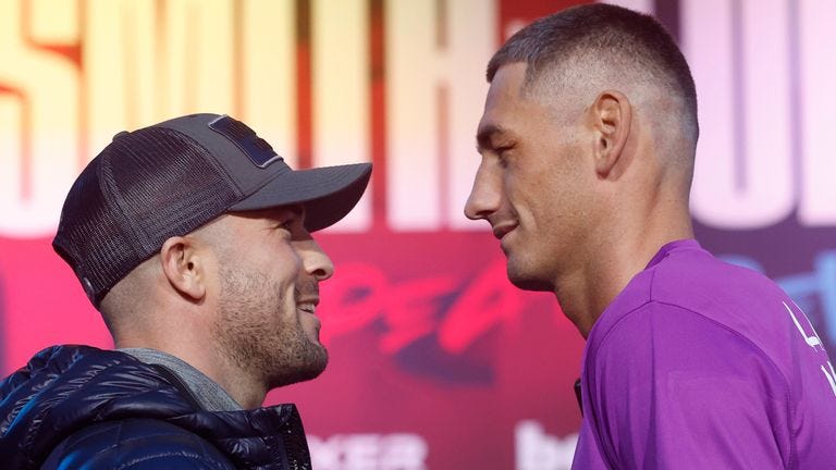Florian Marku vs Dylan Moran rivalry sparks again at press conference | 'He  was shaking!' | Boxing News | Sky Sports