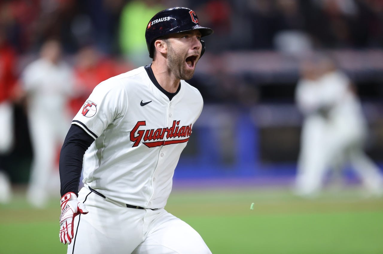 Guardians beat Yankees, 7-5, on David Fry's walk-off homer in 10th; still  trail 2-1 in ALCS - cleveland.com
