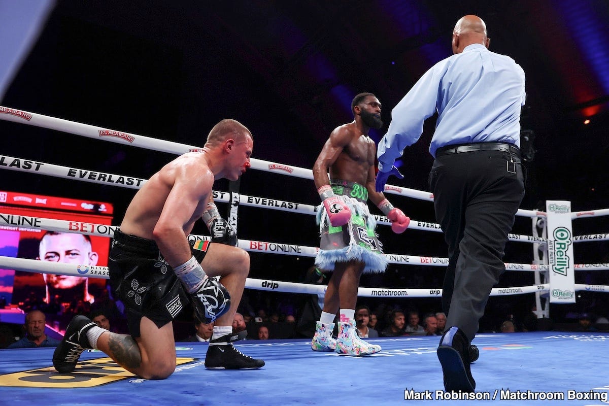Image: Boxing Results: Jaron Ennis' Power Too Much for Stanionis in Unification Clash at Boardwalk Hall
