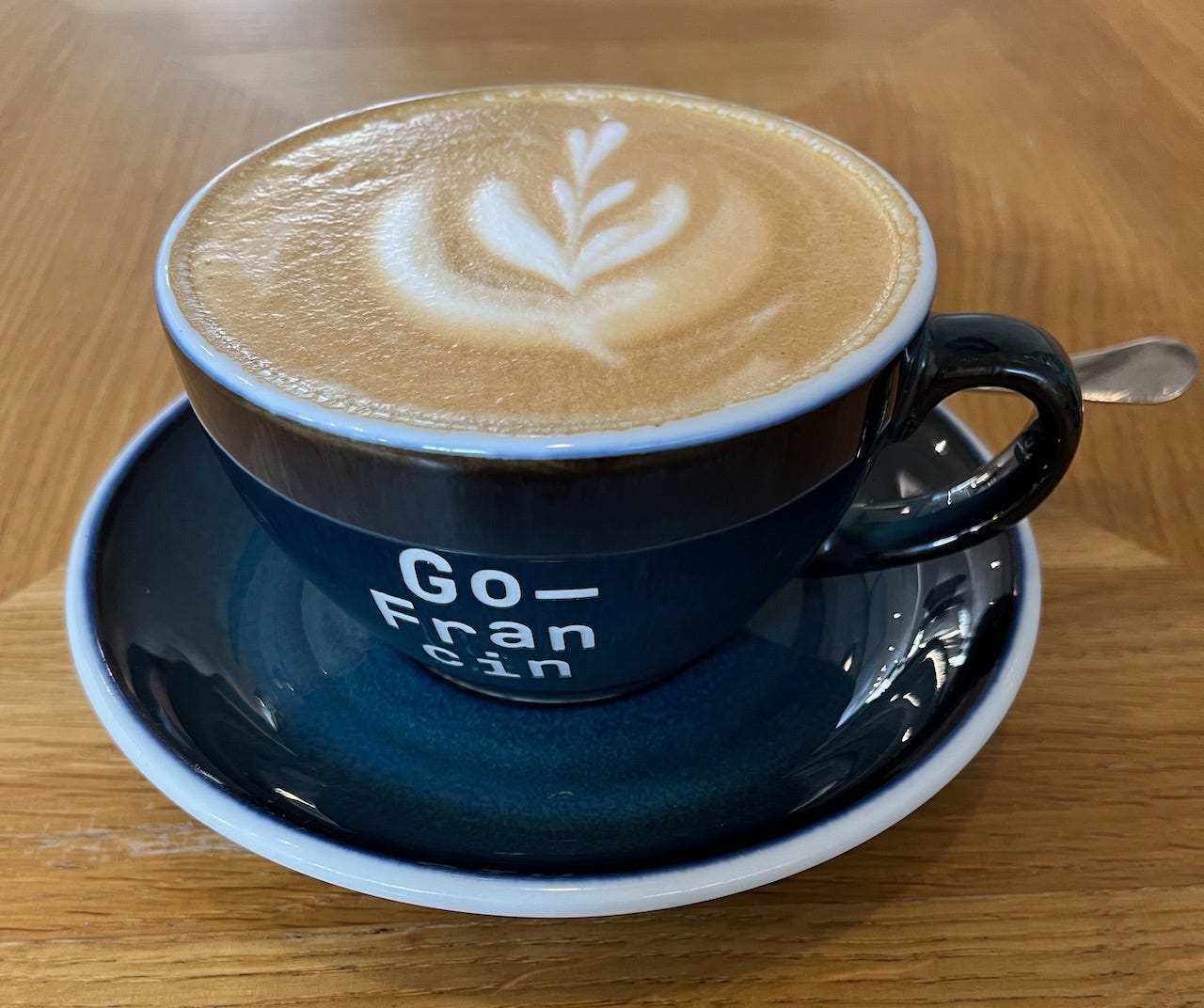 A cappuccino in Prague! 