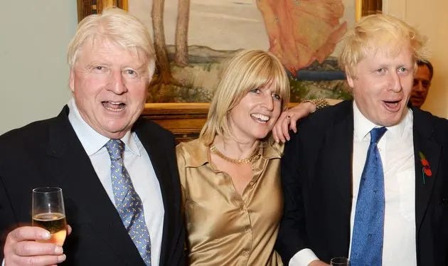 Stanley Johnson, Rachel Johnson and Boris Johnson in 2014. Stanley Johnson, Rachel Johnson and Boris Johnson in 2014.