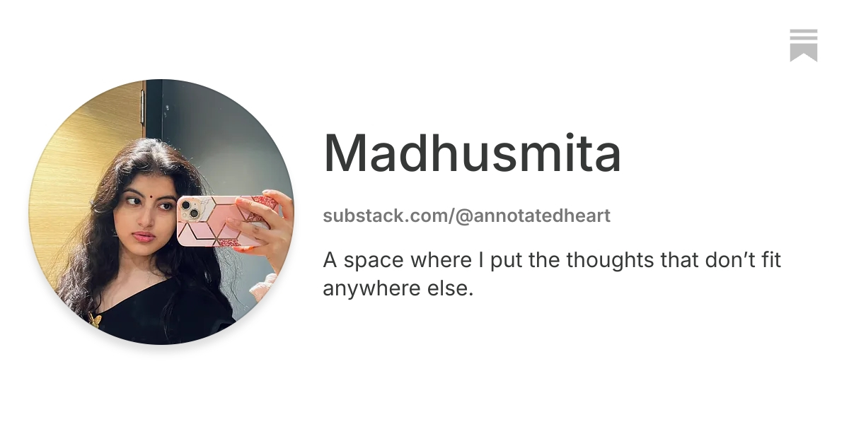 Madhusmita | Substack