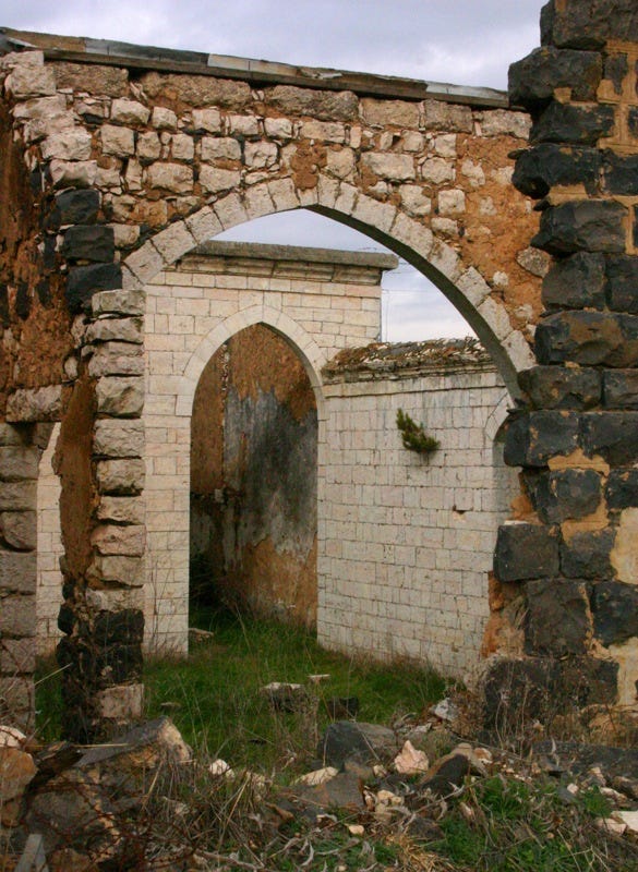 Photograph of ruins in Israel
