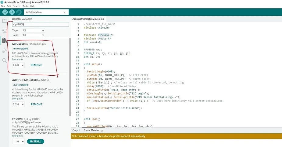 How to create 3D Mouse using Arduino and Accelerometer