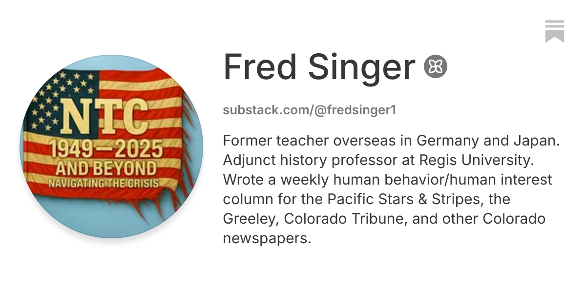 Fred Singer | Substack