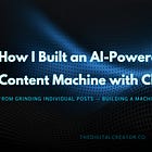 How I Built an AI-Powered SEO Content Machine with Claude (So I Never Have to Grind Blog Posts Again)