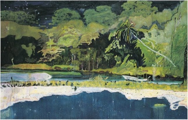 tableau de Peter Doig Grande Riviere, 2001-2002