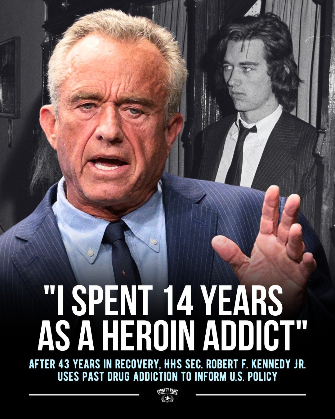 HHS Secretary Robert F. Kennedy Jr. detailed at a July 29 press conference some of his history as a recovering drug addict in the years following the 1968 assassination of his father, Senator Robert F. Kennedy.