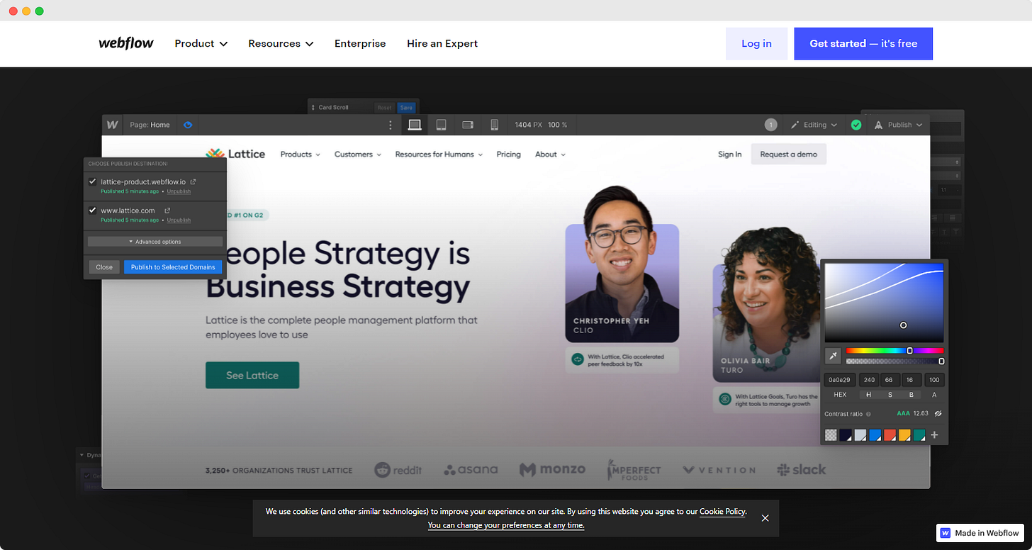 Webflow home website