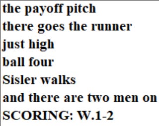Diamond Mind Baseball Play By Play