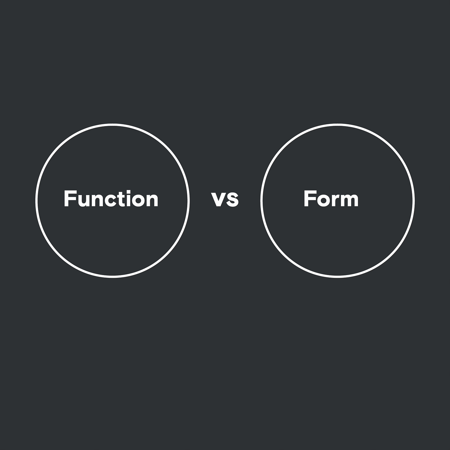 Conflict between function and form Conflict between function and form