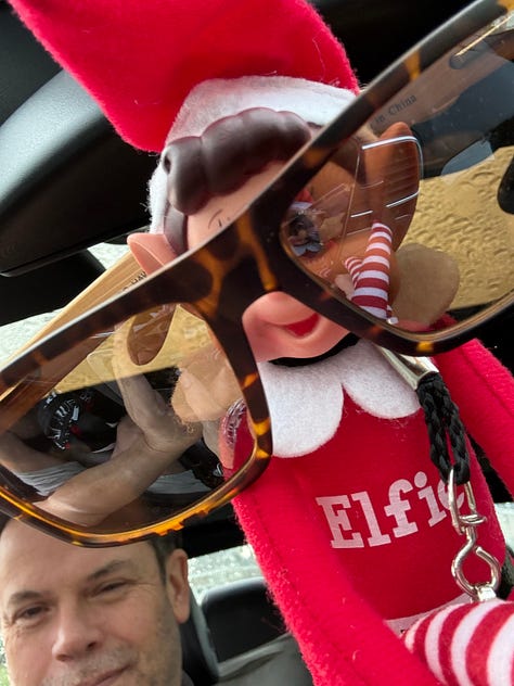 Dan and I always like to be on the top deck as our cruise ships leave port.