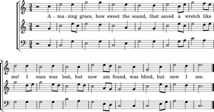 "Faith's Review and Expectation" aka Amazing Grace by John Newton (1725-1807) "Faith's Review and Expectation" aka Amazing Grace by John Newton (1725-1807)
