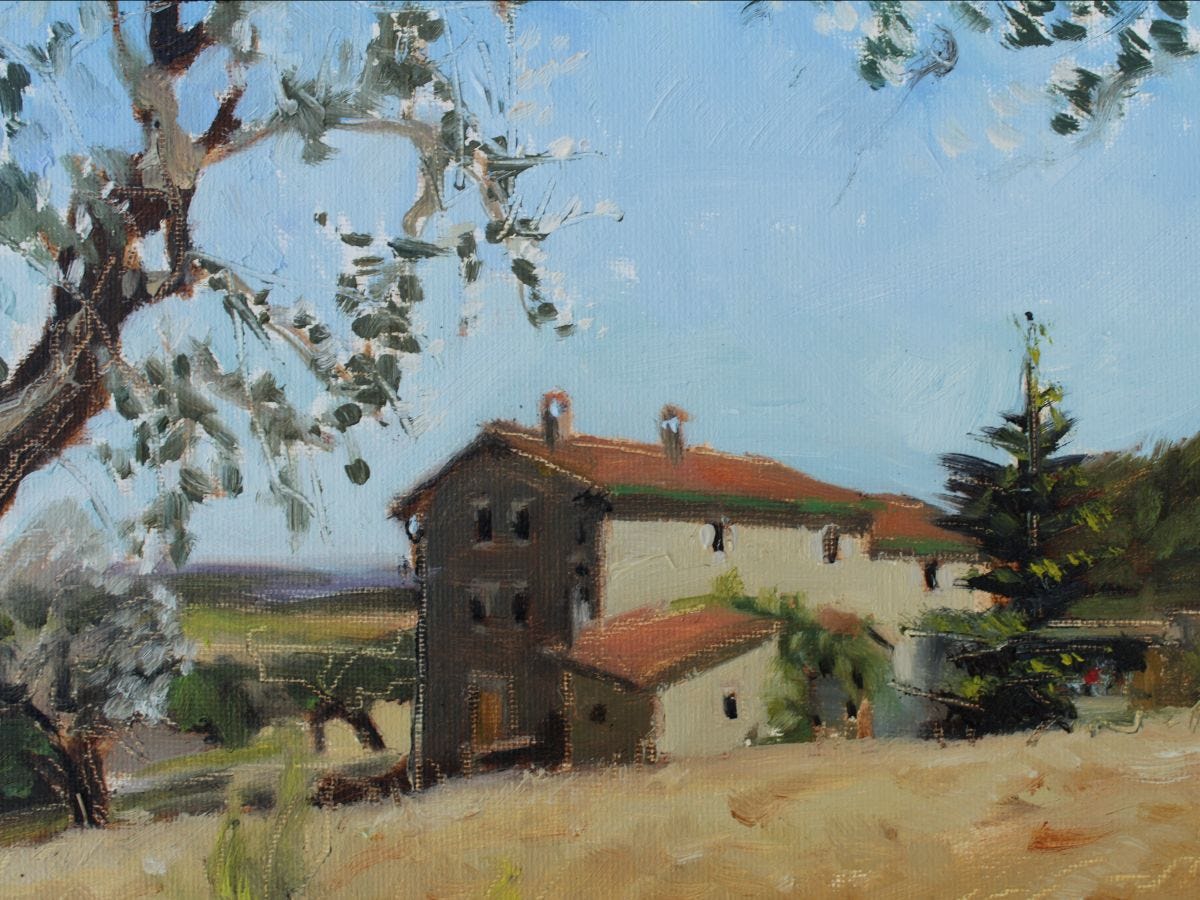 closeup of the house