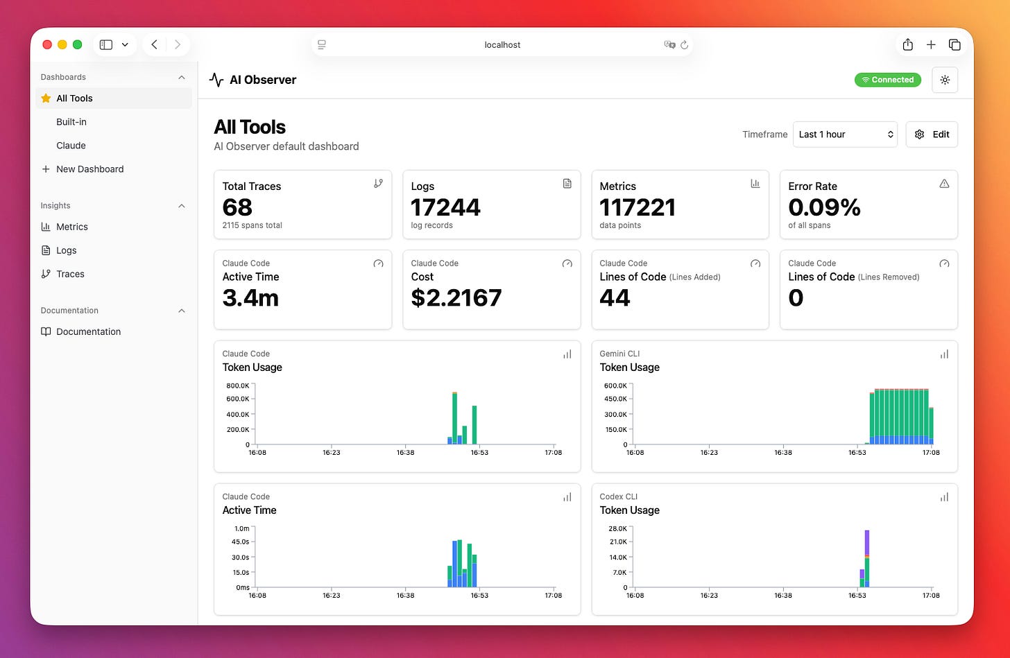 AI Observer Dashboard