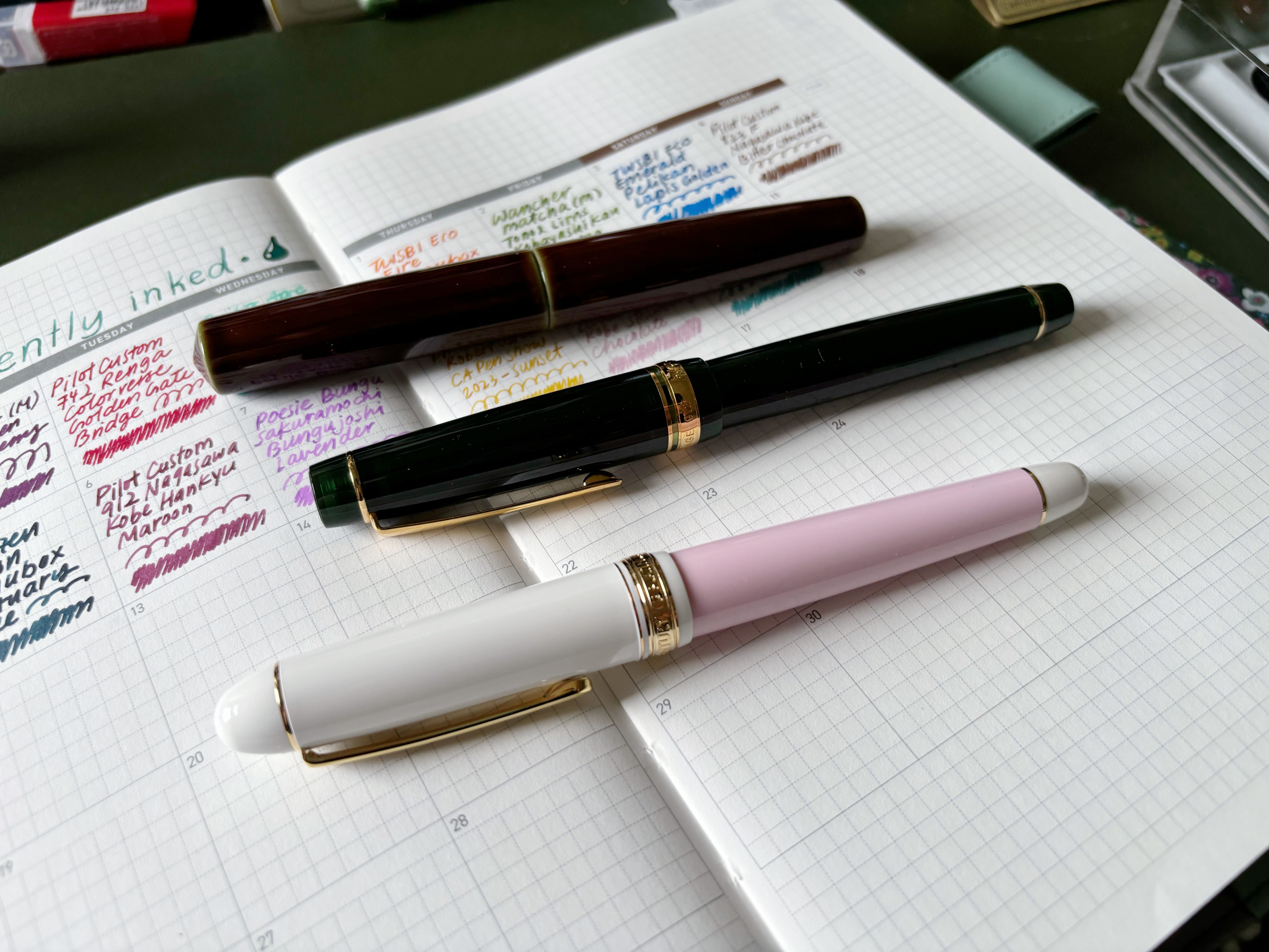 February 2025 Currently Inked Pens - by April Wu