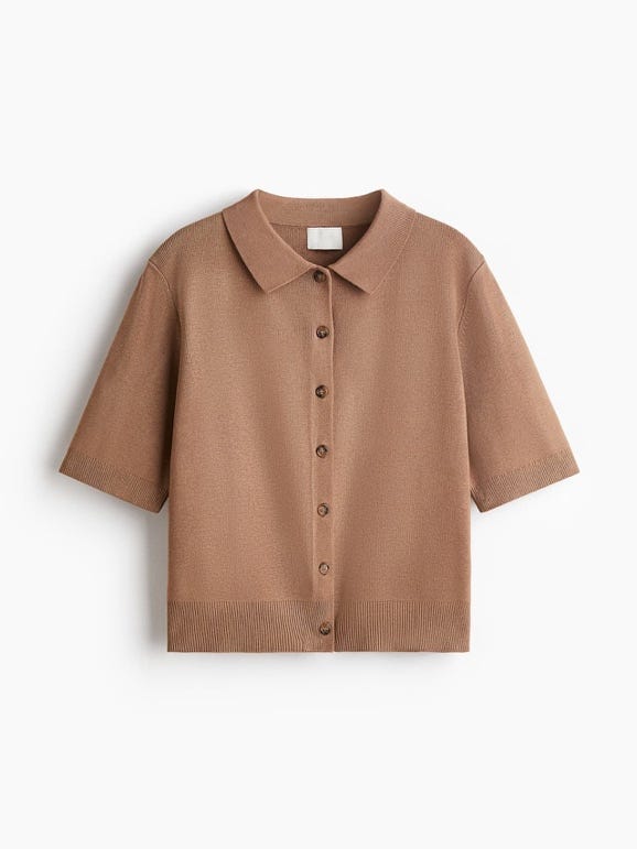 Collared cardigan