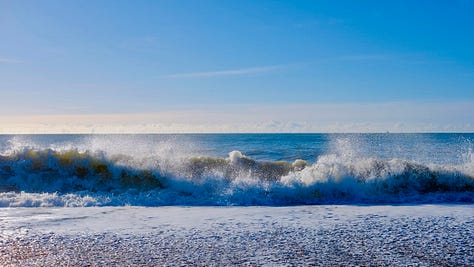 Seascapes - half sky, half sea.
