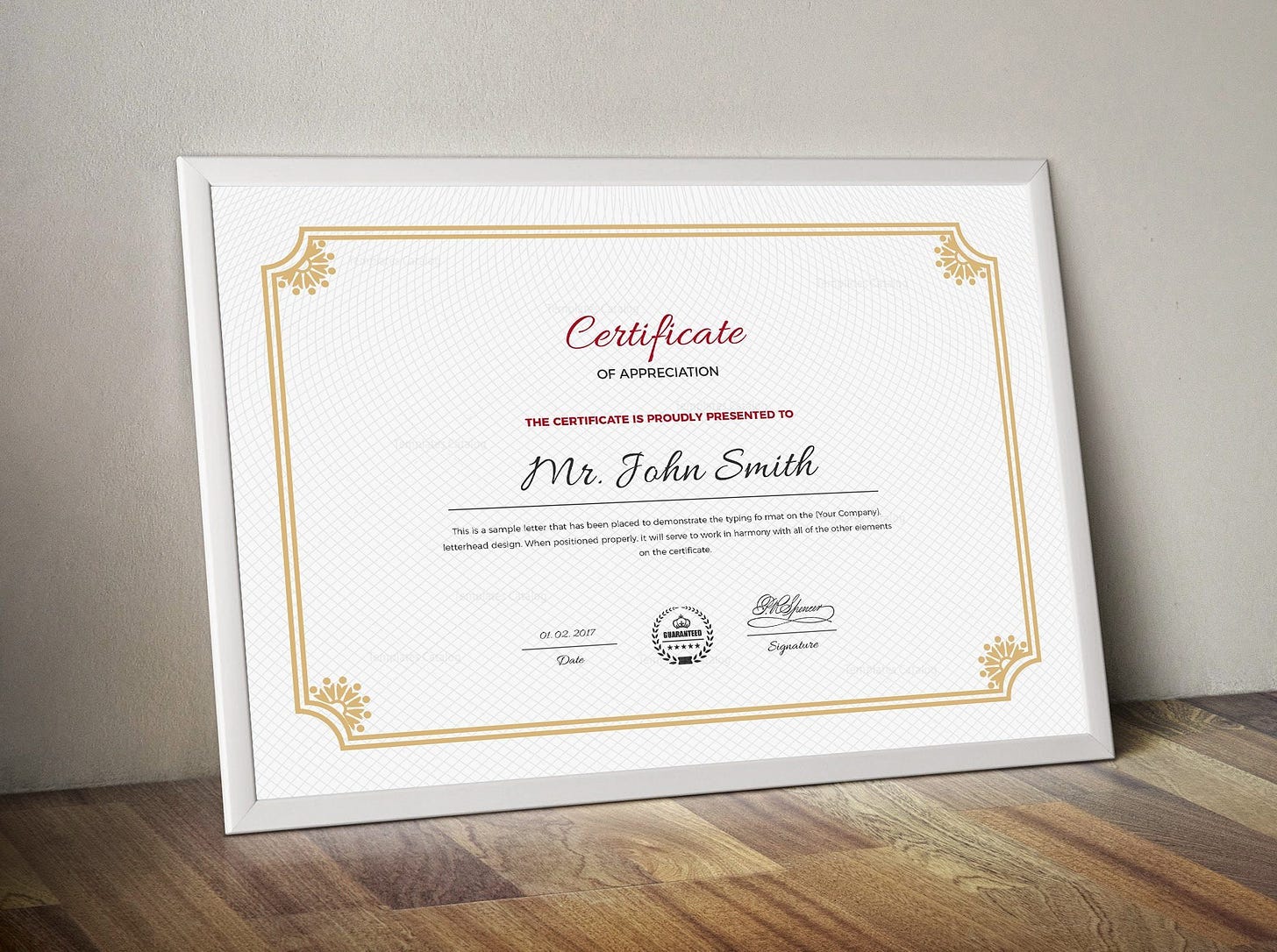 Old School Certificate