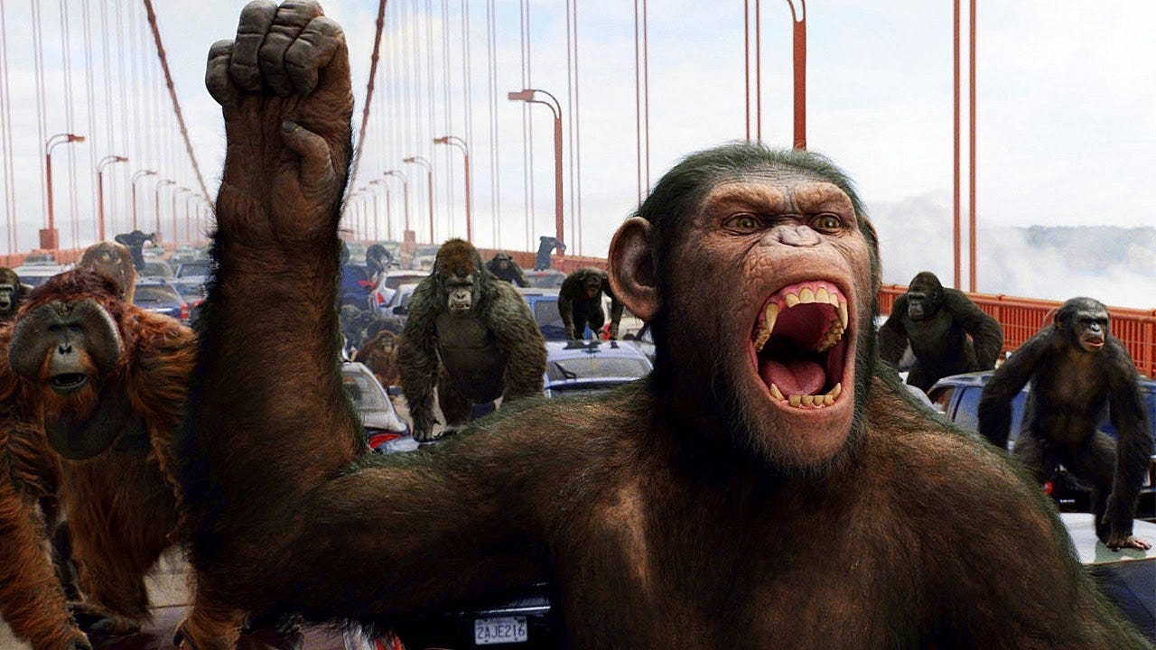 Apes vs Humans - Bridge Battle - Rise of the Planet of the Apes (2011 ...
