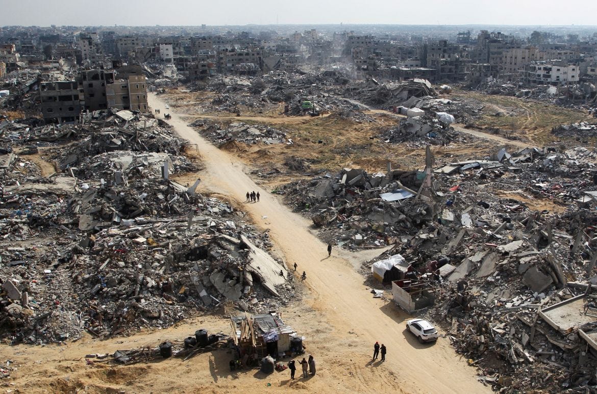 Israeli bombardment leaves Gaza neighborhoods in rubble-strewn wastelands Israeli bombardment leaves Gaza neighborhoods in rubble-strewn wastelands