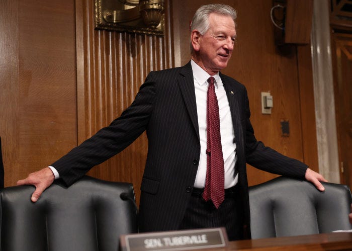 Alabama Sen. Tommy Tuberville lost the support of some of his fellow Republicans over his hold on military promotions. Alabama Sen. Tommy Tuberville lost the support of some of his fellow Republicans over his hold on military promotions.