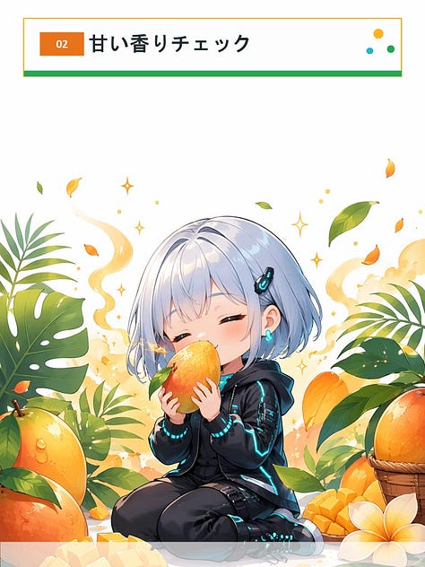 マンゴーパンフ-ちびシオンが紹介