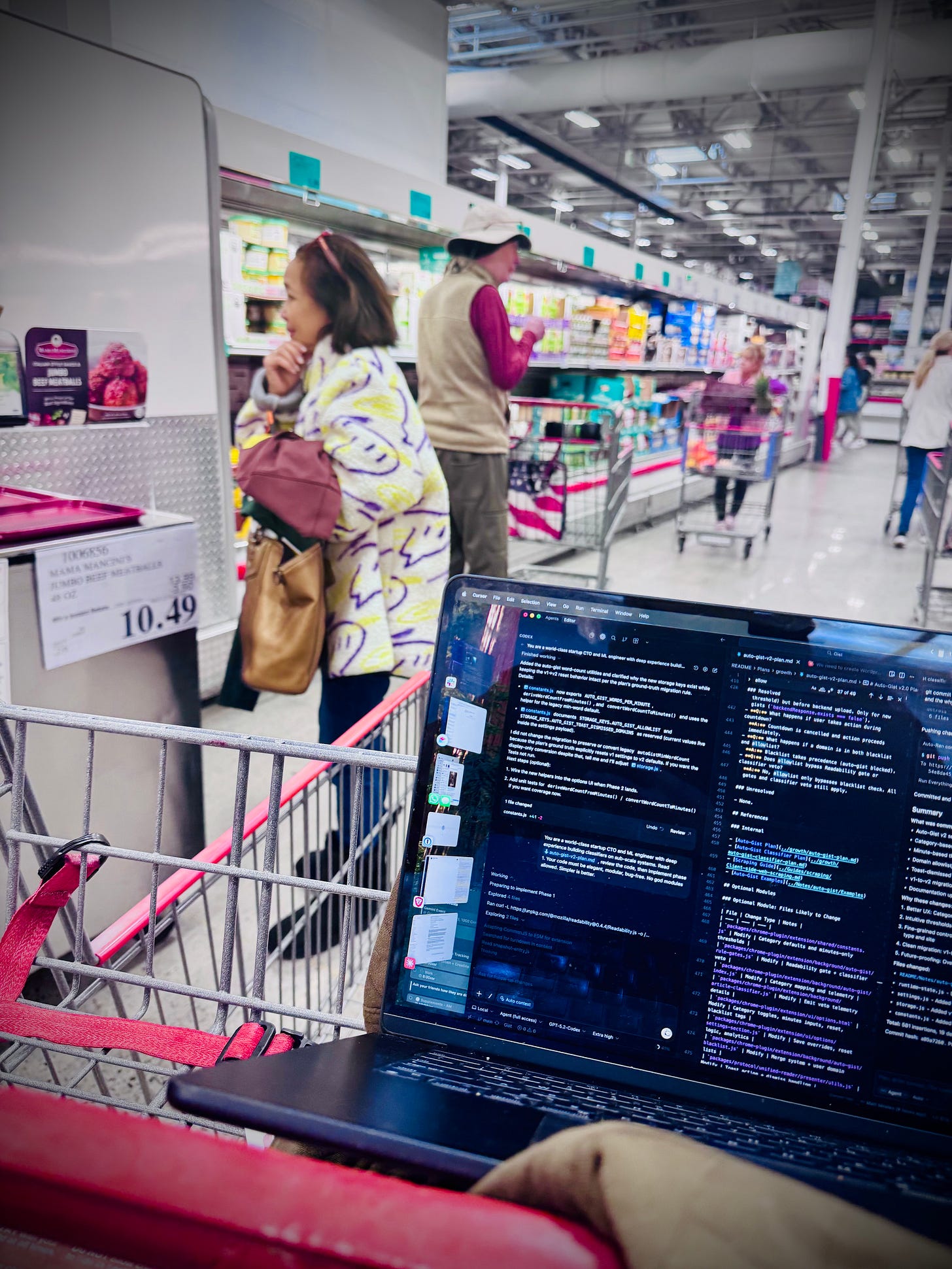 vibe coding and Costco sampling in the cheese aisle