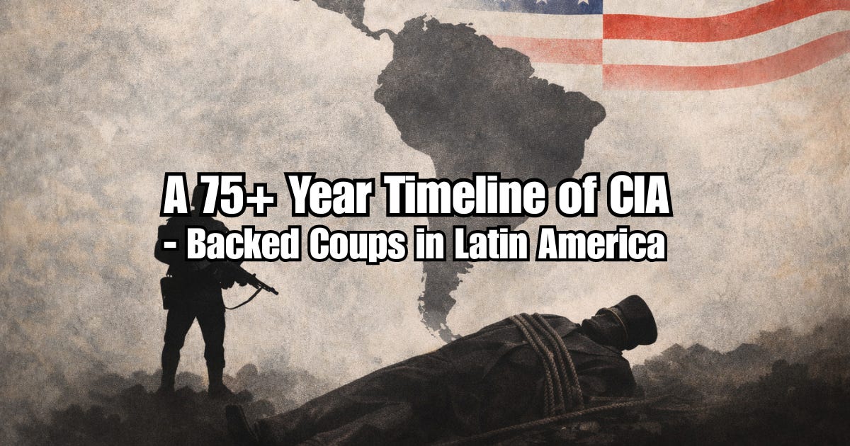 A 75+ Year Timeline of CIA-Backed Coups in Latin America