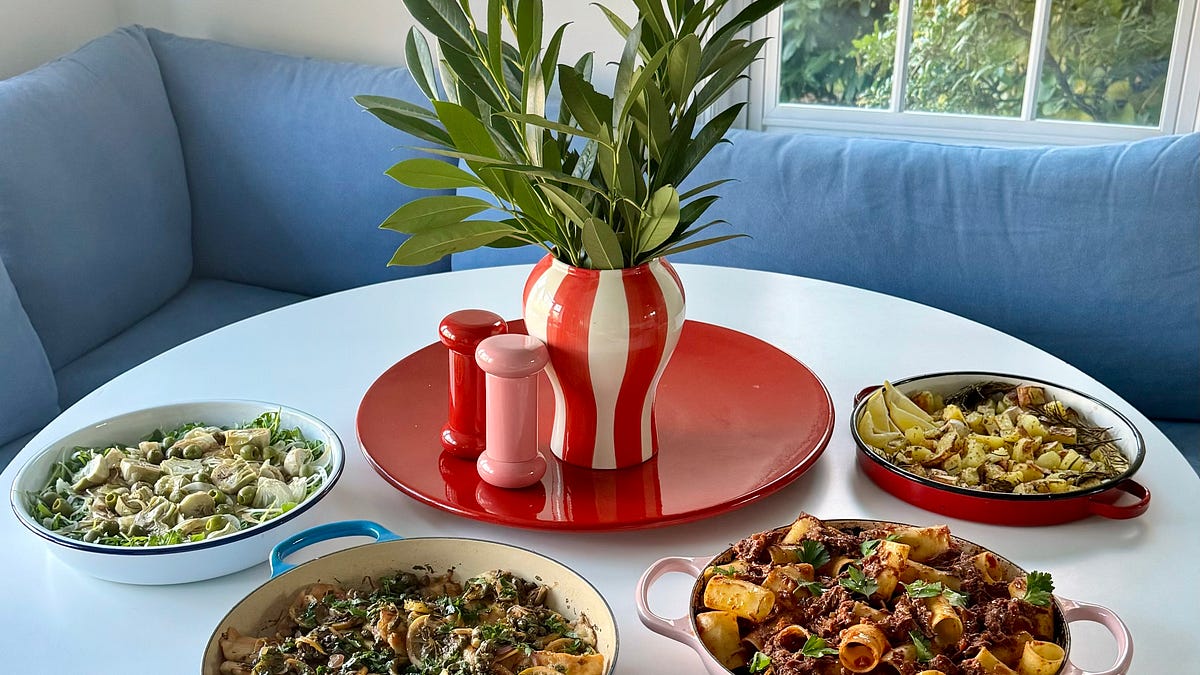 An Italian Shabbat dinner menu - by Arielle Nir Mamiye