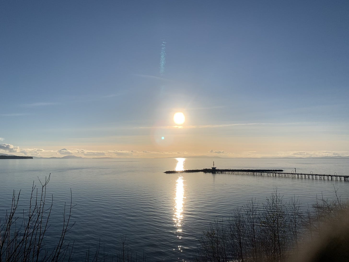 White Rock Beach Scene