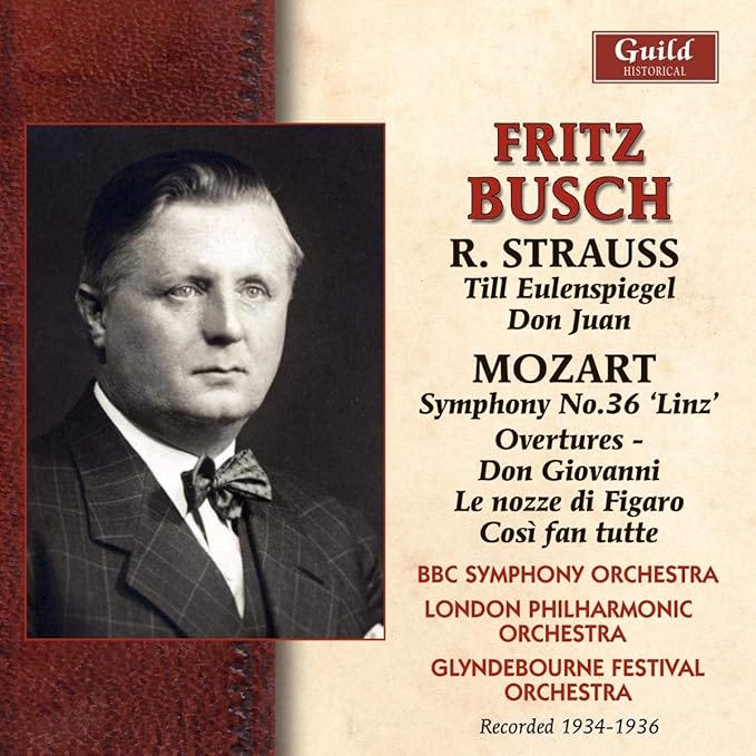 Strauss Don Juan London Philharmonic Fritz Busch. Studio Recording 736 Till Eulenspiegel
