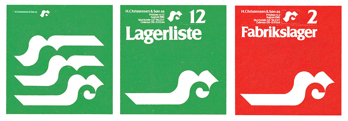 Ole Friis' 1980 logo for paper manufacturer H.Christensen & Søn