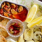 Spicy Mussels Snack Plate 