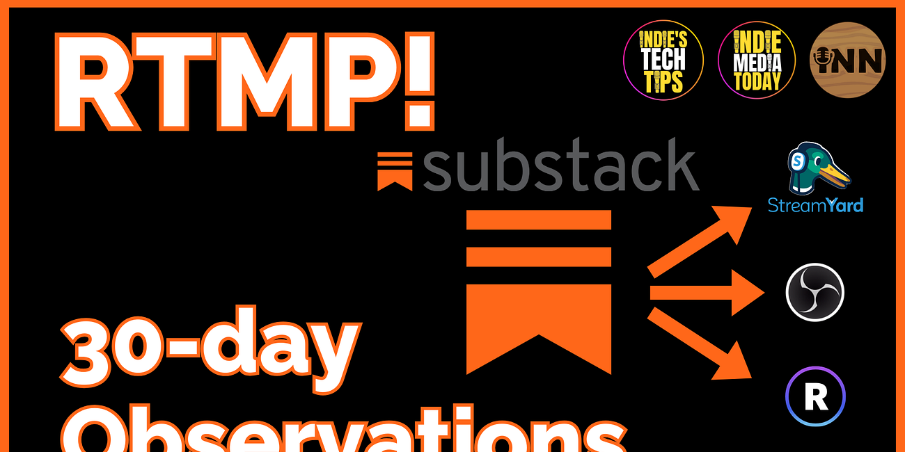 LIVESTREAMING to Substack: Observations After 4 Weeks